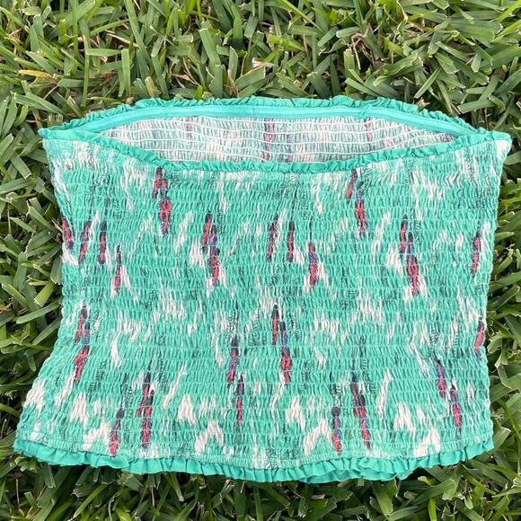 Staring at Stars for Urban Outfitters smocked strapless crop top - Picture 5 of 6